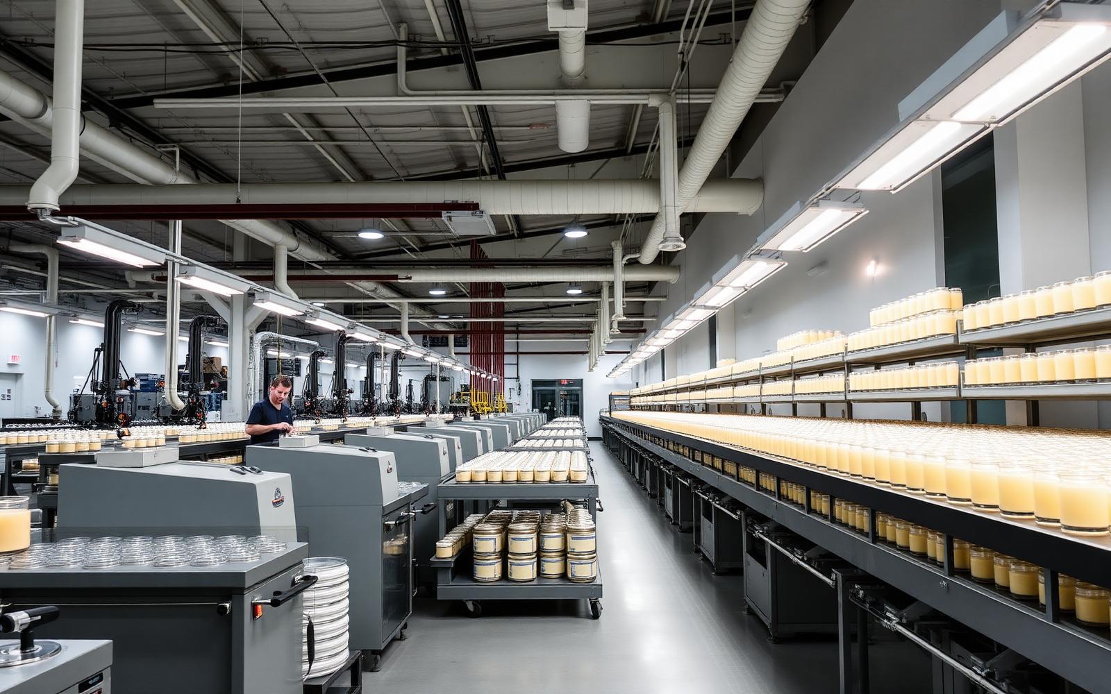Gansai India candle manufacturing facility